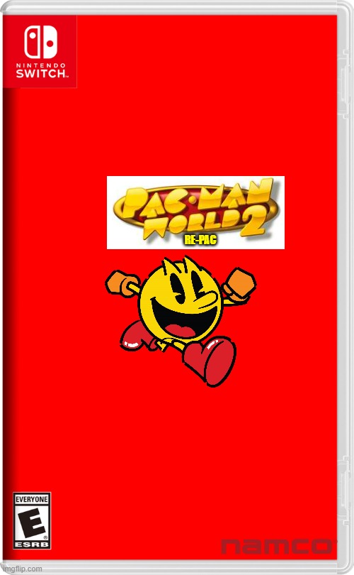 pac man world 2 re pac | RE-PAC | image tagged in nintendo switch,pacman,memes,remake | made w/ Imgflip meme maker