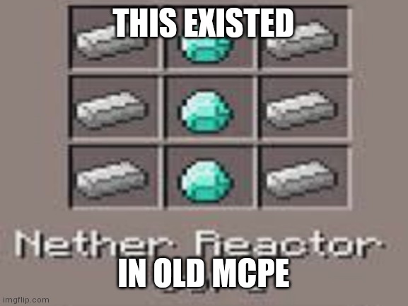 this existed | THIS EXISTED; IN OLD MCPE | image tagged in nether,nether recator | made w/ Imgflip meme maker