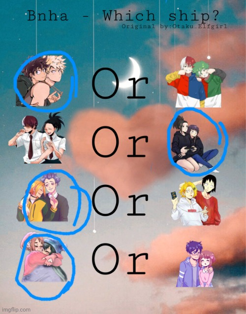Bnha- Which ship? | image tagged in bnha- which ship | made w/ Imgflip meme maker