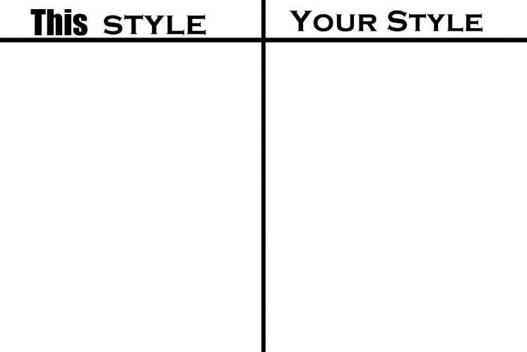 This Style, Your Style Blank Meme Template