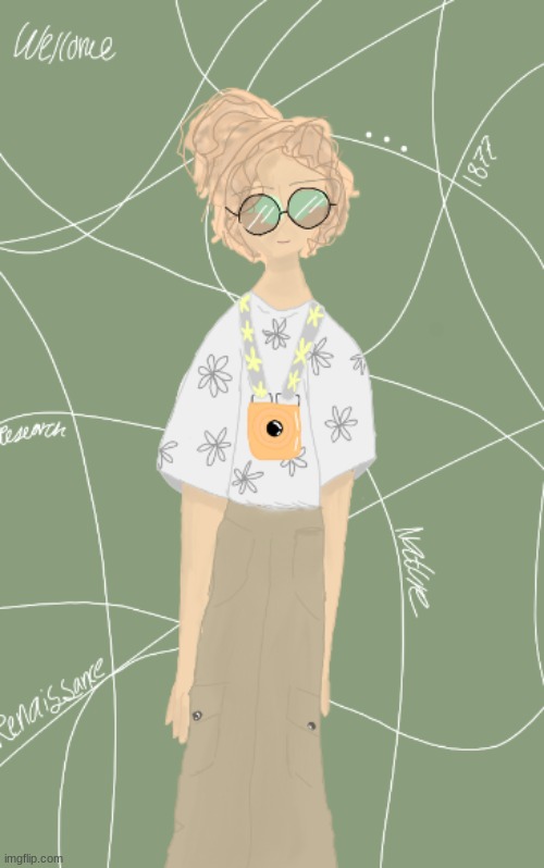 Here is da OC that goes along with Benny his name is Flynn | image tagged in drawing | made w/ Imgflip meme maker