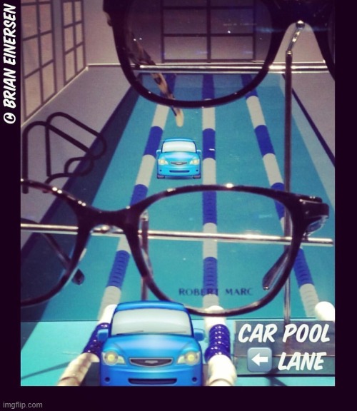Korrection: Kar Pool Lane | image tagged in fashion,window design,robert marc,car pool lane,emooji art,brian einersen | made w/ Imgflip meme maker