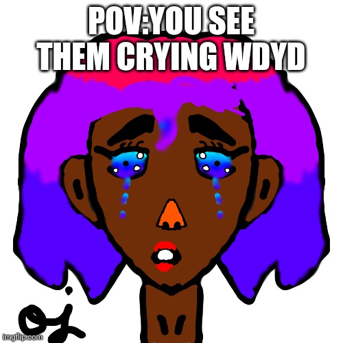 POV:YOU SEE THEM CRYING WDYD | made w/ Imgflip meme maker