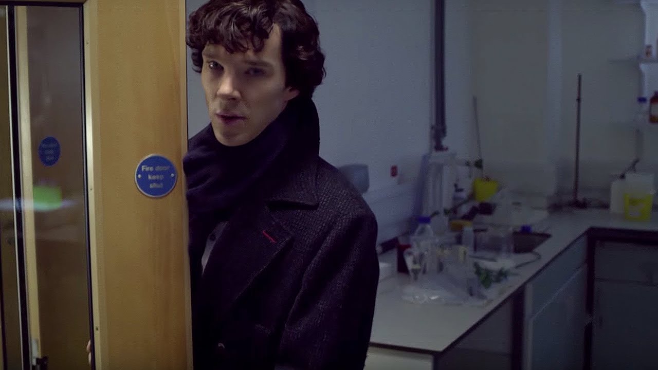 Sherlock Holmes Lab Blank Meme Template