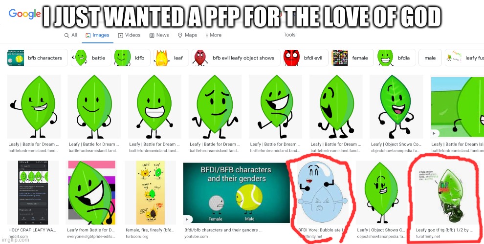 People find leafs sexy now... | I JUST WANTED A PFP FOR THE LOVE OF GOD | made w/ Imgflip meme maker