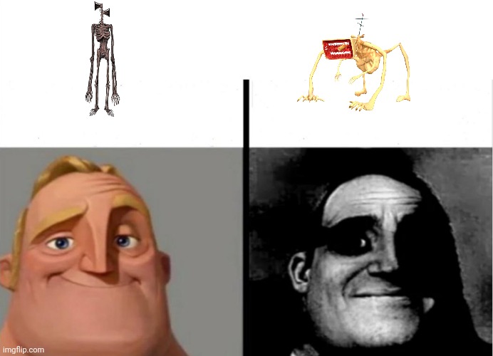 Siren head and megahorn | image tagged in siren head | made w/ Imgflip meme maker