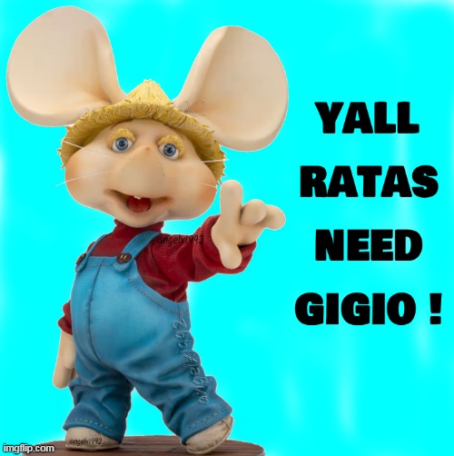 image tagged in topo gigio,ratas,puppet,italia,jesus,gigio | made w/ Imgflip meme maker