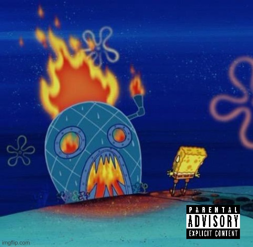 why are music album covers usually random sh*t on fire - Imgflip