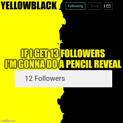 Yellowblack Announcement Template Imgflip