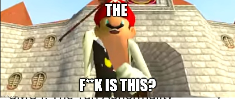 SMG4 Mango | THE; F**K IS THIS? | image tagged in smg4 mango | made w/ Imgflip meme maker