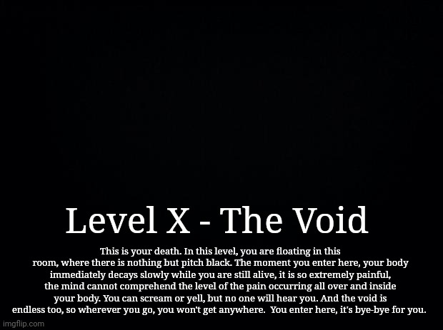 The Backrooms Wiki on X: LEVEL 114 by Kai4C and Xylense Peering into this  haunting chasm, one is inexorably reminded of the jaws of death. It is  disquieting to realize that such