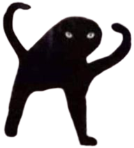 Cursed cat transparent Meme Template