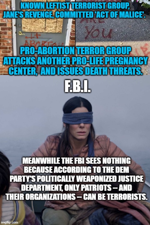 This is the absolute truth. | KNOWN LEFTIST TERRORIST GROUP, JANE'S REVENGE, COMMITTED 'ACT OF MALICE'. PRO-ABORTION TERROR GROUP ATTACKS ANOTHER PRO-LIFE PREGNANCY CENTER,  AND ISSUES DEATH THREATS. | image tagged in truth | made w/ Imgflip meme maker