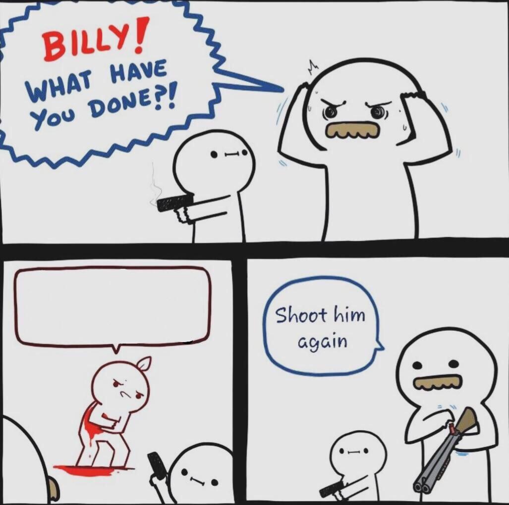 Billy! Blank Meme Template