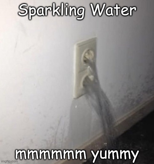 Should I call an electrician or a plumber |  Sparkling Water; mmmmmm yummy | image tagged in funny,design fails | made w/ Imgflip meme maker