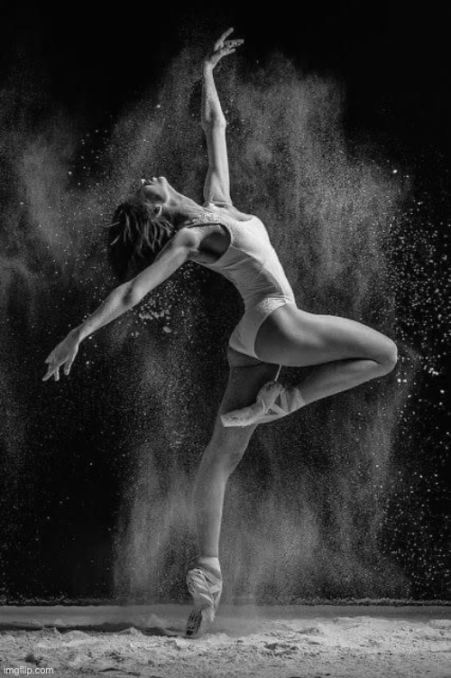 Ballerina black & white | image tagged in ballerina black white | made w/ Imgflip meme maker