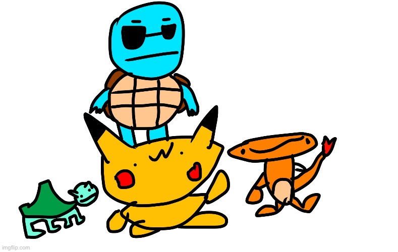 Me and the boys getting ready to defeat team rocket | image tagged in pokemon,drawing | made w/ Imgflip meme maker