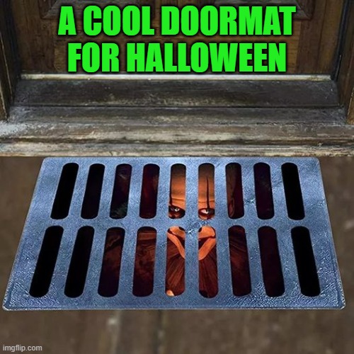 A COOL DOORMAT FOR HALLOWEEN | made w/ Imgflip meme maker