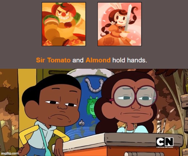 Some more hunger games tomfoolery because these randomly generated events are getting weirder. | image tagged in craig and kit staring with disgust | made w/ Imgflip meme maker