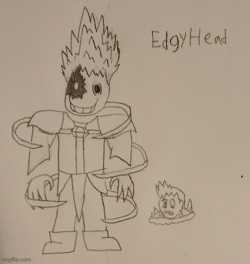 EdgyHead backstory and mabye stats in description. | image tagged in edge | made w/ Imgflip meme maker