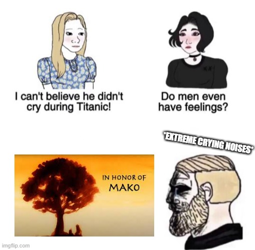 Saddest Episode |  *EXTREME CRYING NOISES* | image tagged in chad crying,sad,avatar the last airbender,avatar,uncle iroh,death | made w/ Imgflip meme maker