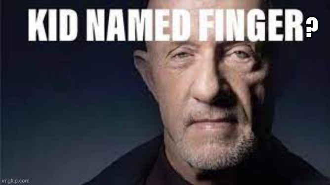 Kid named finger | ? | image tagged in kid named finger | made w/ Imgflip meme maker