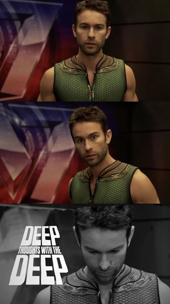 Deep thoughts in the deep Blank Meme Template