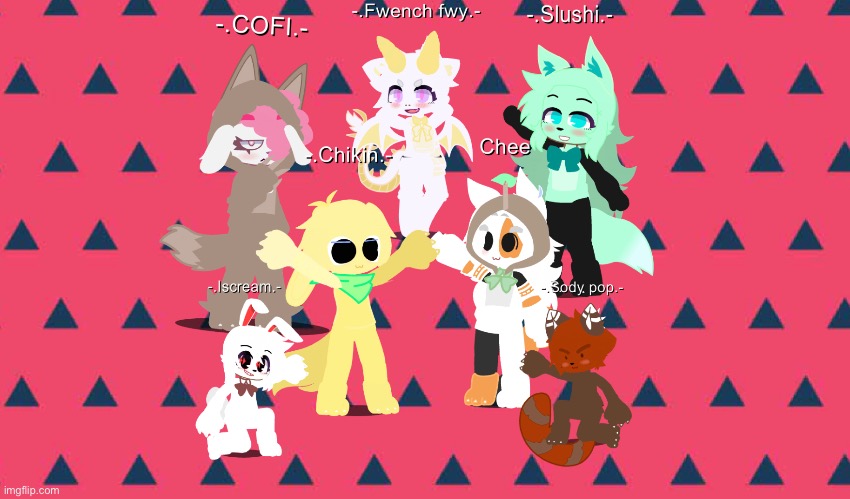 I attempted to make the “main” cast of the characters from chikin nugget in Gacha club!(I finally downloaded it)ik it looks bad- | made w/ Imgflip meme maker