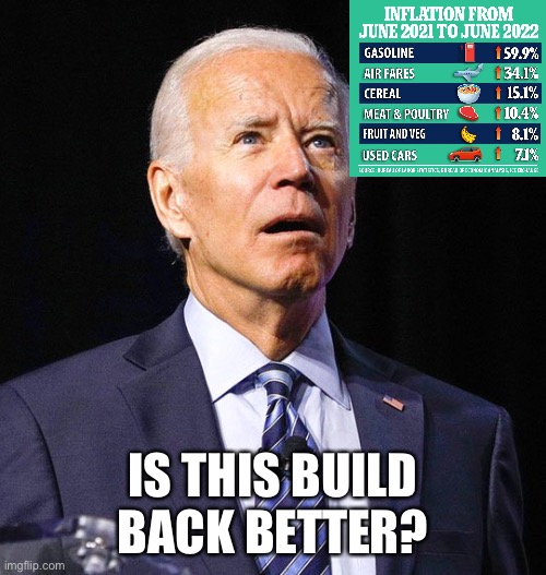 Joe Biden | IS THIS BUILD BACK BETTER? | image tagged in joe biden | made w/ Imgflip meme maker