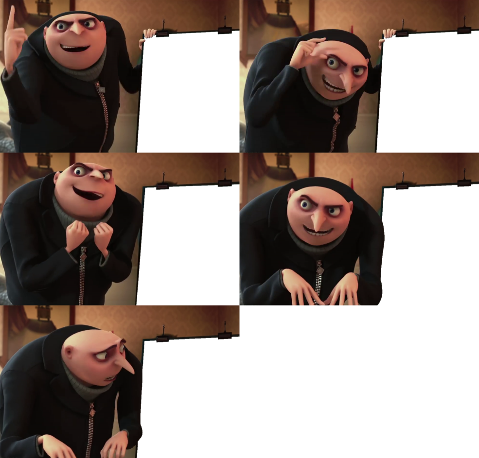 Gru Plan Blank Template - Imgflip