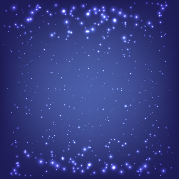 Magic lights blue background Blank Meme Template