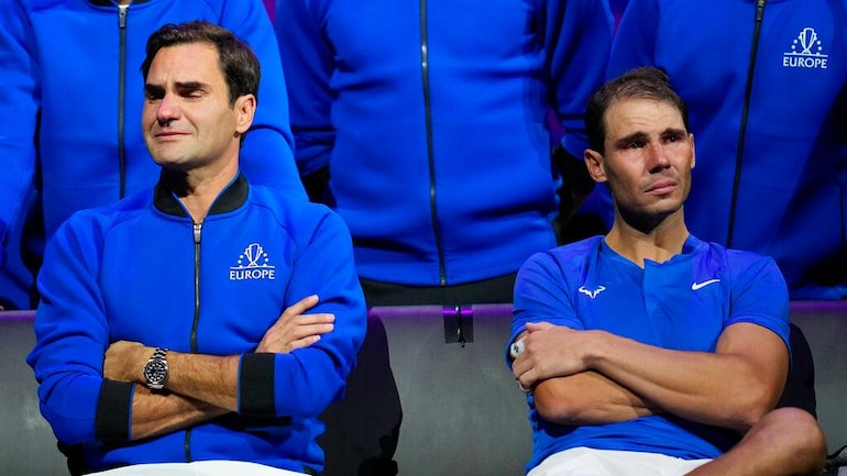 Roger Federer and Rafael Nadal Crying Blank Meme Template