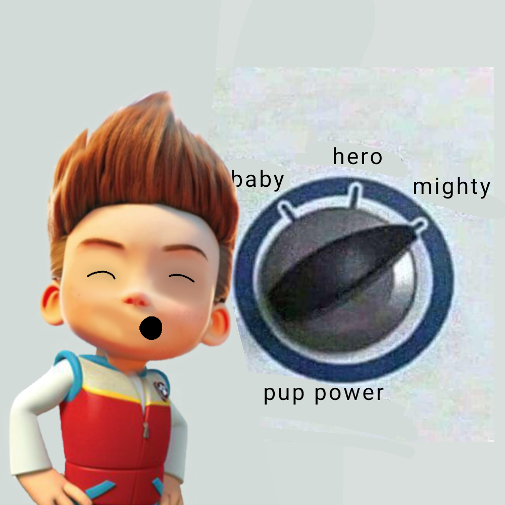 Pup power mighty Blank Meme Template