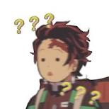 High Quality Tanjiro confused Blank Meme Template