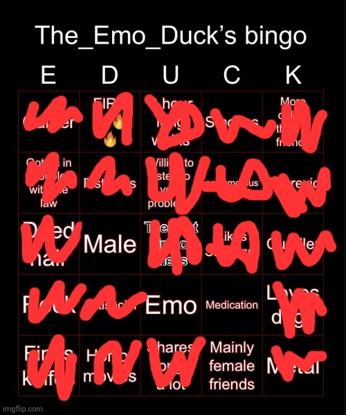 Educk bingo | image tagged in educk bingo | made w/ Imgflip meme maker