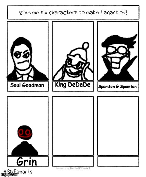 Spamton G Spamton; King DeDeDe; Grin | made w/ Imgflip meme maker