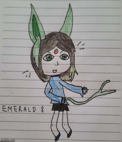 Emerald OC | image tagged in emerald oc | made w/ Imgflip meme maker