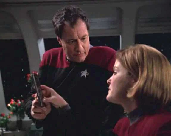 High Quality Q Janeway Star Trek Voyager PADD Blank Meme Template
