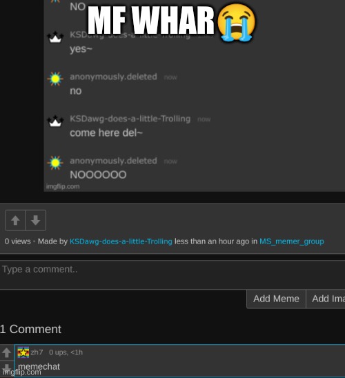 MF WHAR😭 | made w/ Imgflip meme maker