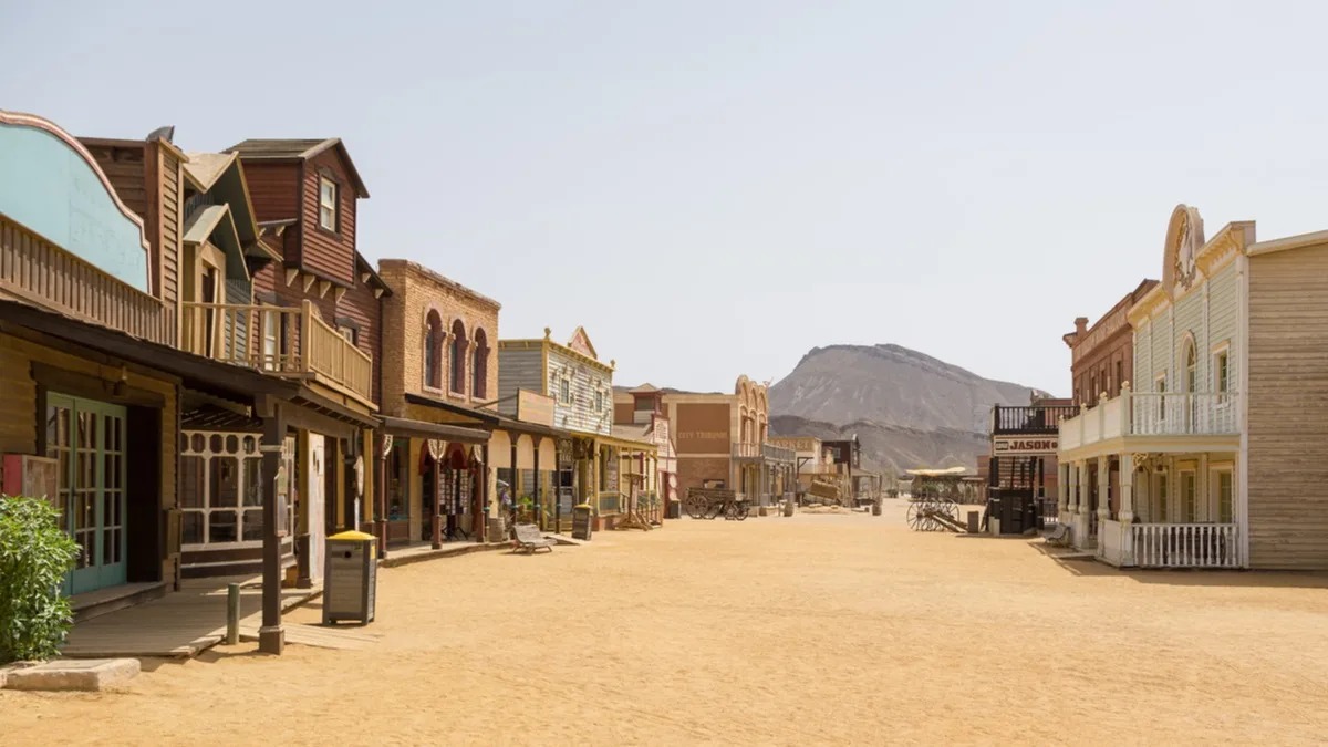 Old West Ghost Town 5 Blank Meme Template