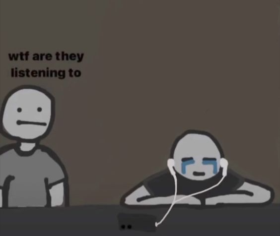 High Quality WTF are they listening to Blank Meme Template