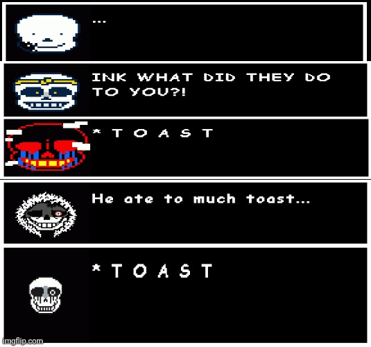 T O A S T | image tagged in black background | made w/ Imgflip meme maker