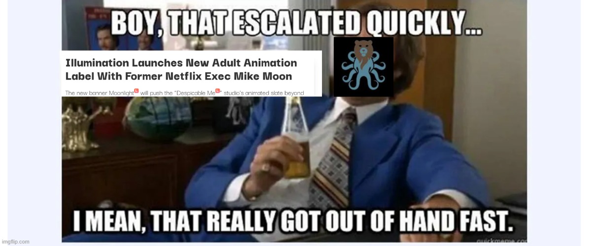 First JJBA/Disney+ Now This?! From Dumbfounded to Bewilderment. | image tagged in illumation,adult,despicable me | made w/ Imgflip meme maker