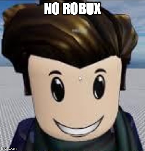 No Robux | NO ROBUX | image tagged in roblox meme | made w/ Imgflip meme maker