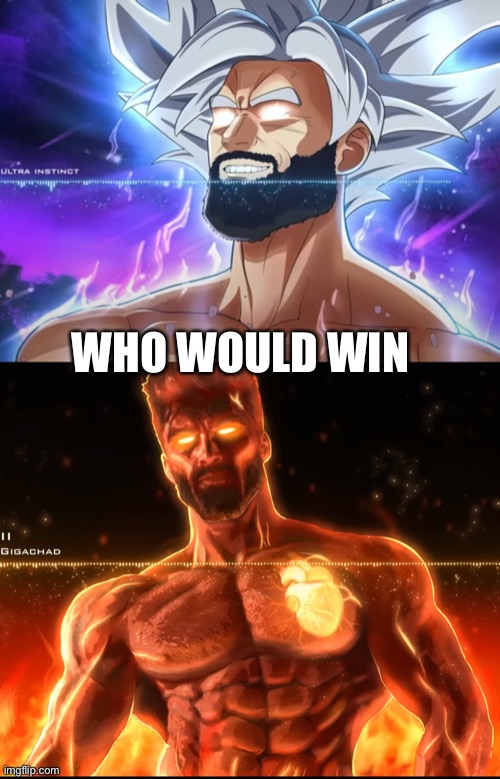 WHO WOULD WIN | image tagged in tera chad | made w/ Imgflip meme maker