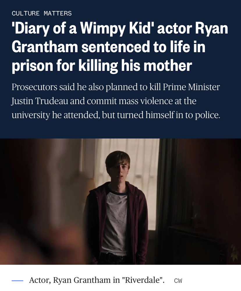 Ryan Grantham killed his mother Blank Meme Template