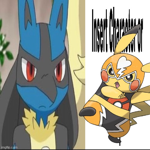 it's me again | image tagged in lucario,pokemon,stupid,help | made w/ Imgflip meme maker