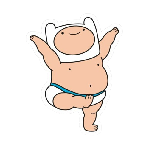 High Quality Adventure Time Buff Baby Blank Meme Template