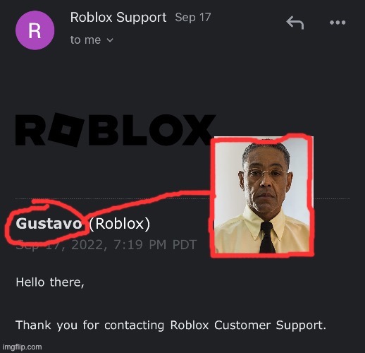 GUS FRING ROBLOX REAL?!?!!?? | made w/ Imgflip meme maker