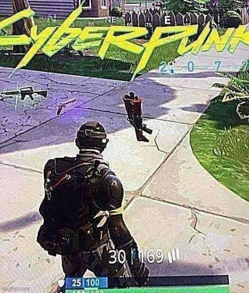 new trend: find anything cursed (just not too over the top cursed) and put the cyberpunk logo on it | made w/ Imgflip meme maker